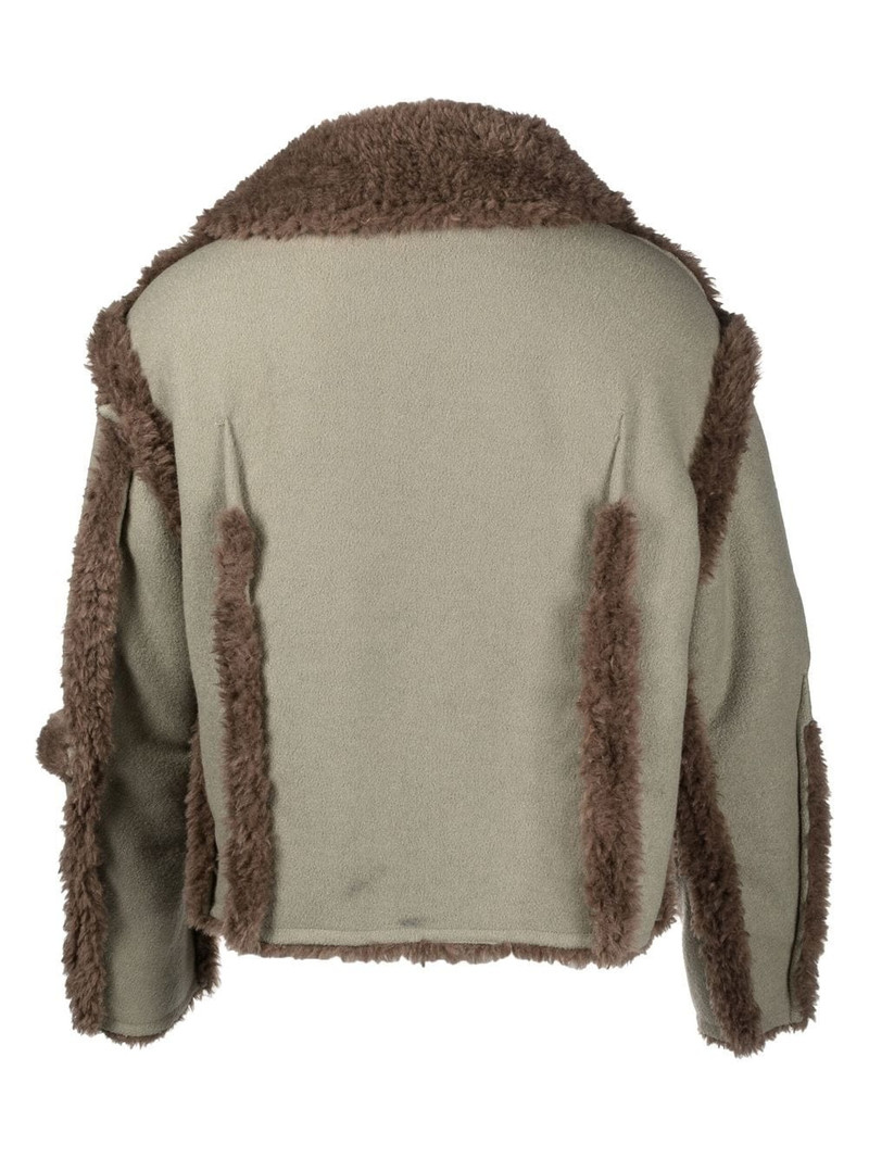 ECKHAUS LATTA fleece-trim Sherpa jacket outlook