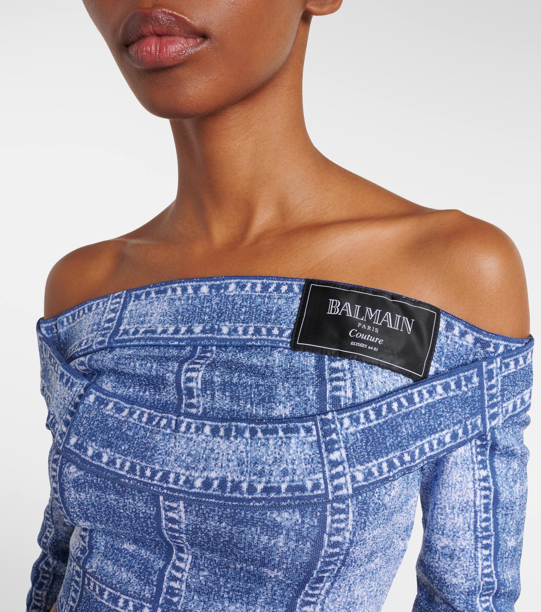 Trompe l'oeil crop top - 4