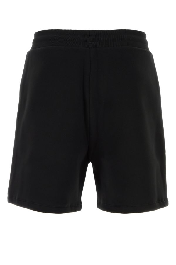 Black cotton blend bermuda shorts - 2