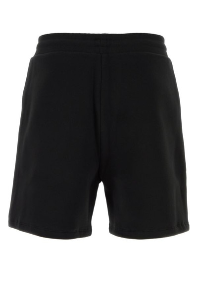 AMI Paris Black cotton blend bermuda shorts outlook
