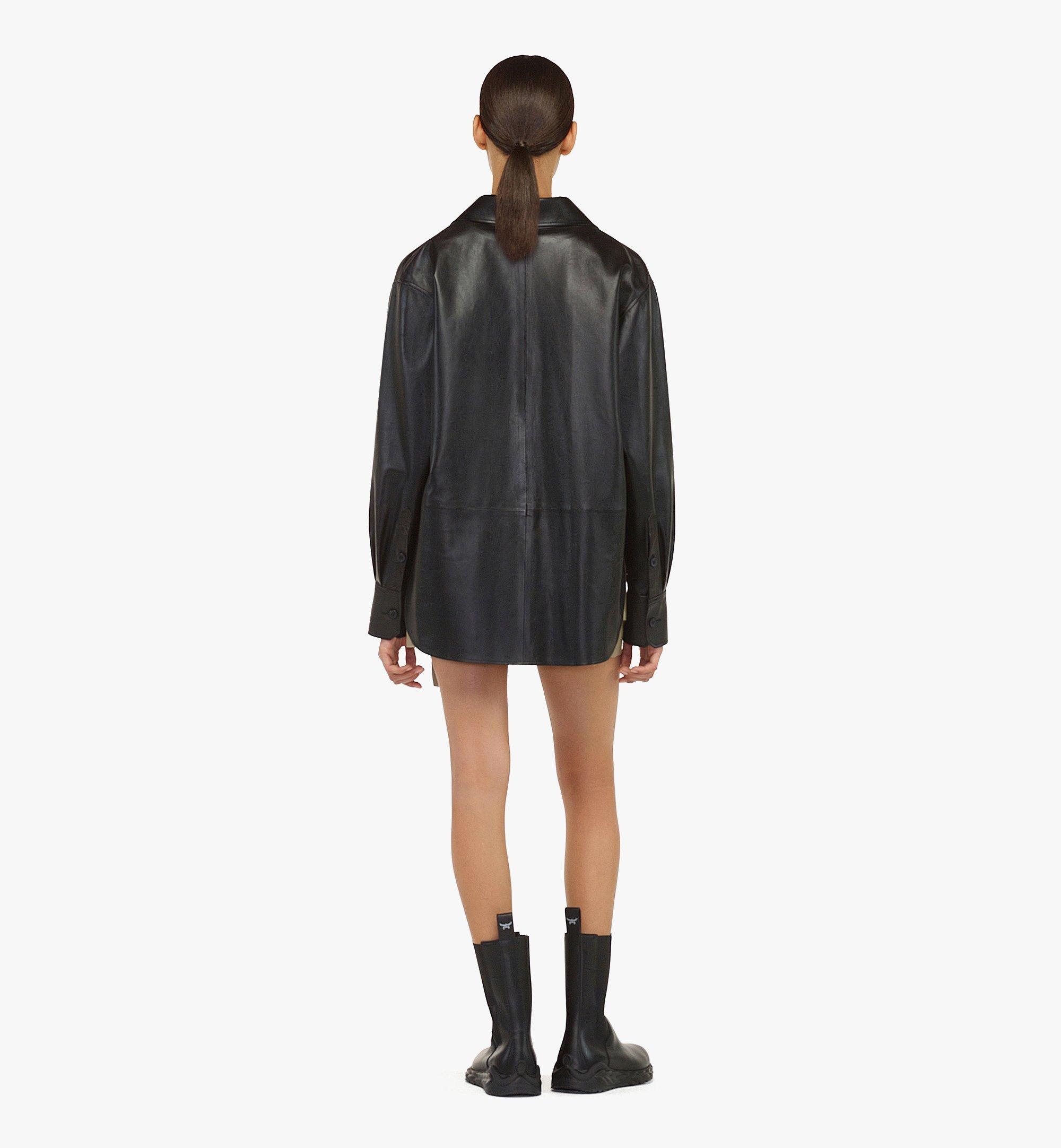 Black Label Shirt in Lamb Leather - 5