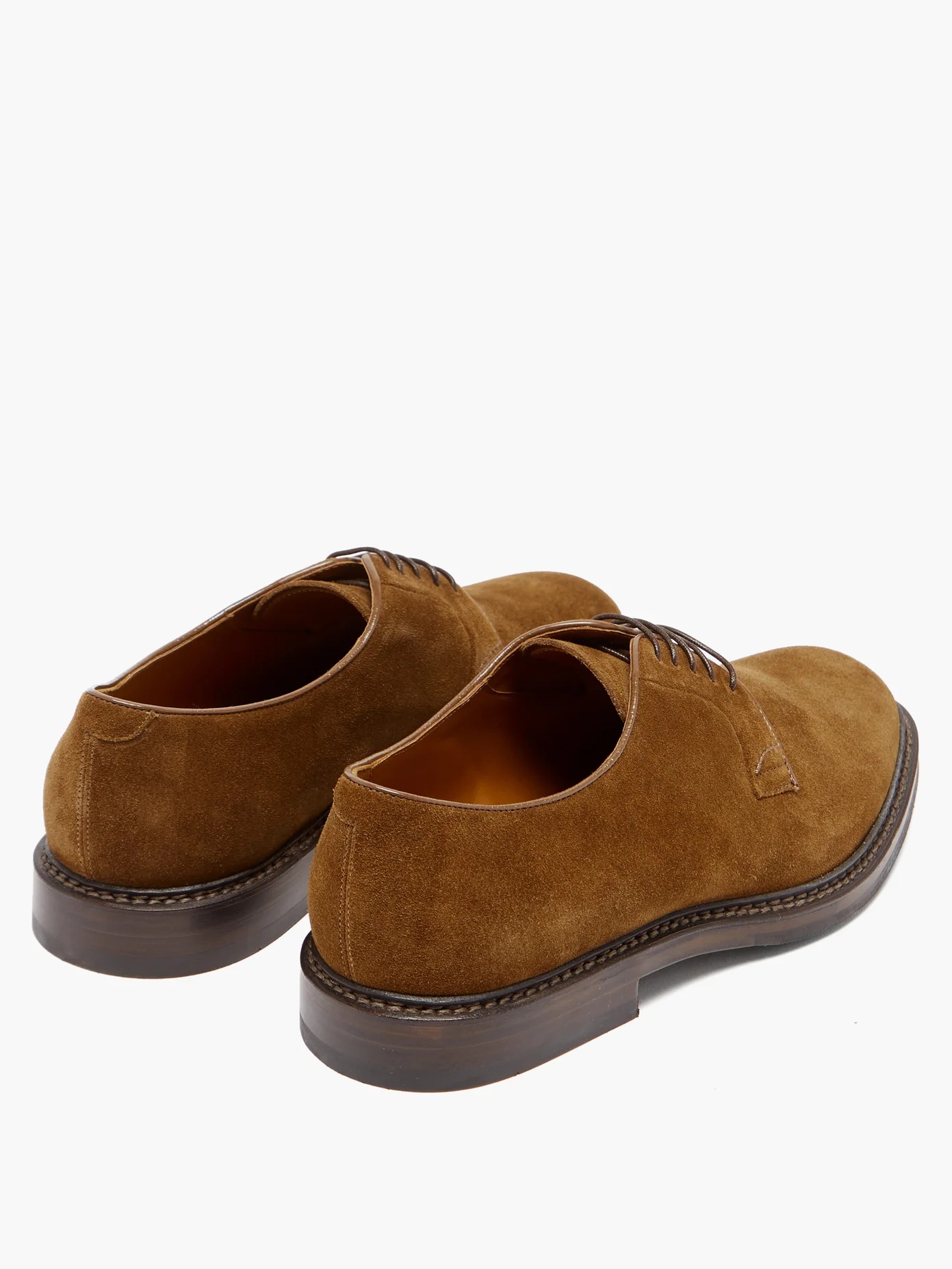 Suede derby shoes - 4