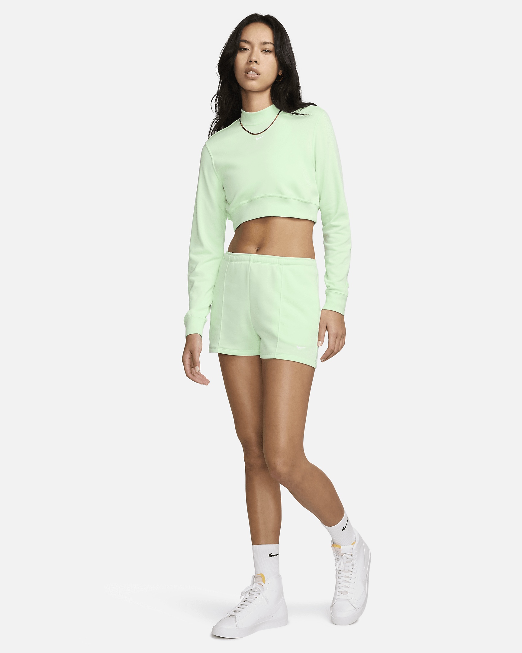 Women's Nike Sportswear Chill Terry High-Waisted Slim 2" French Terry Shorts - 8