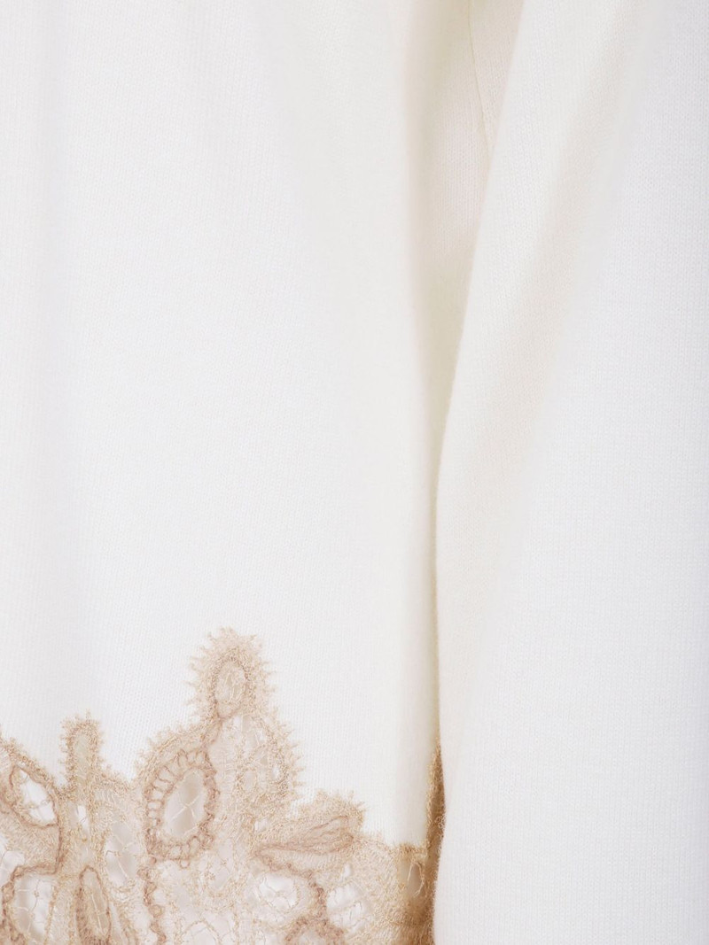 lace-trimmed turtleneck sweater 3