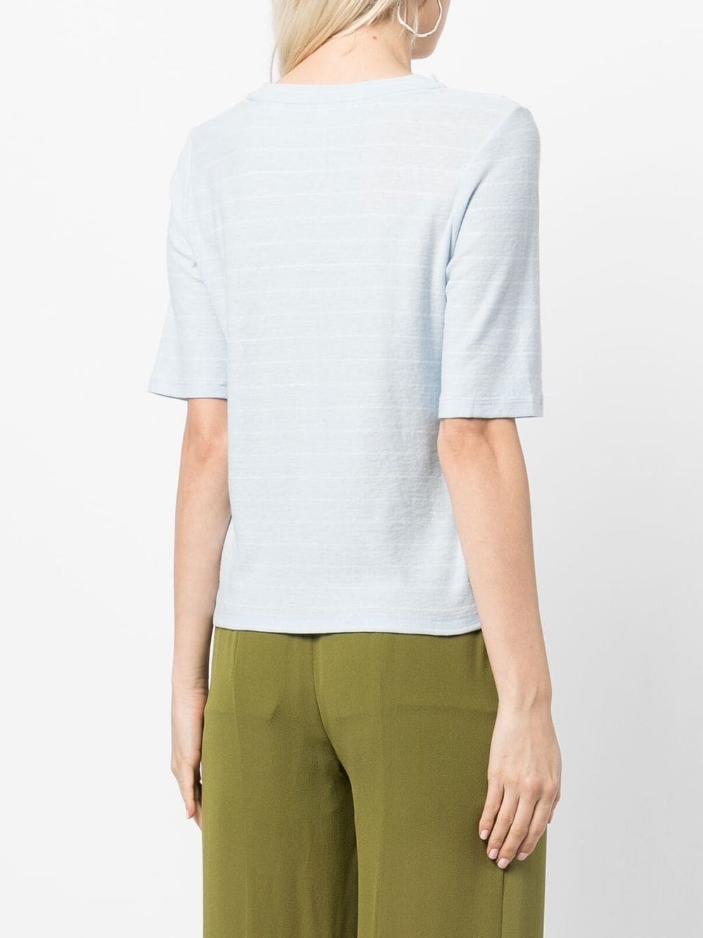 striped short-sleeve T-shirt - 4