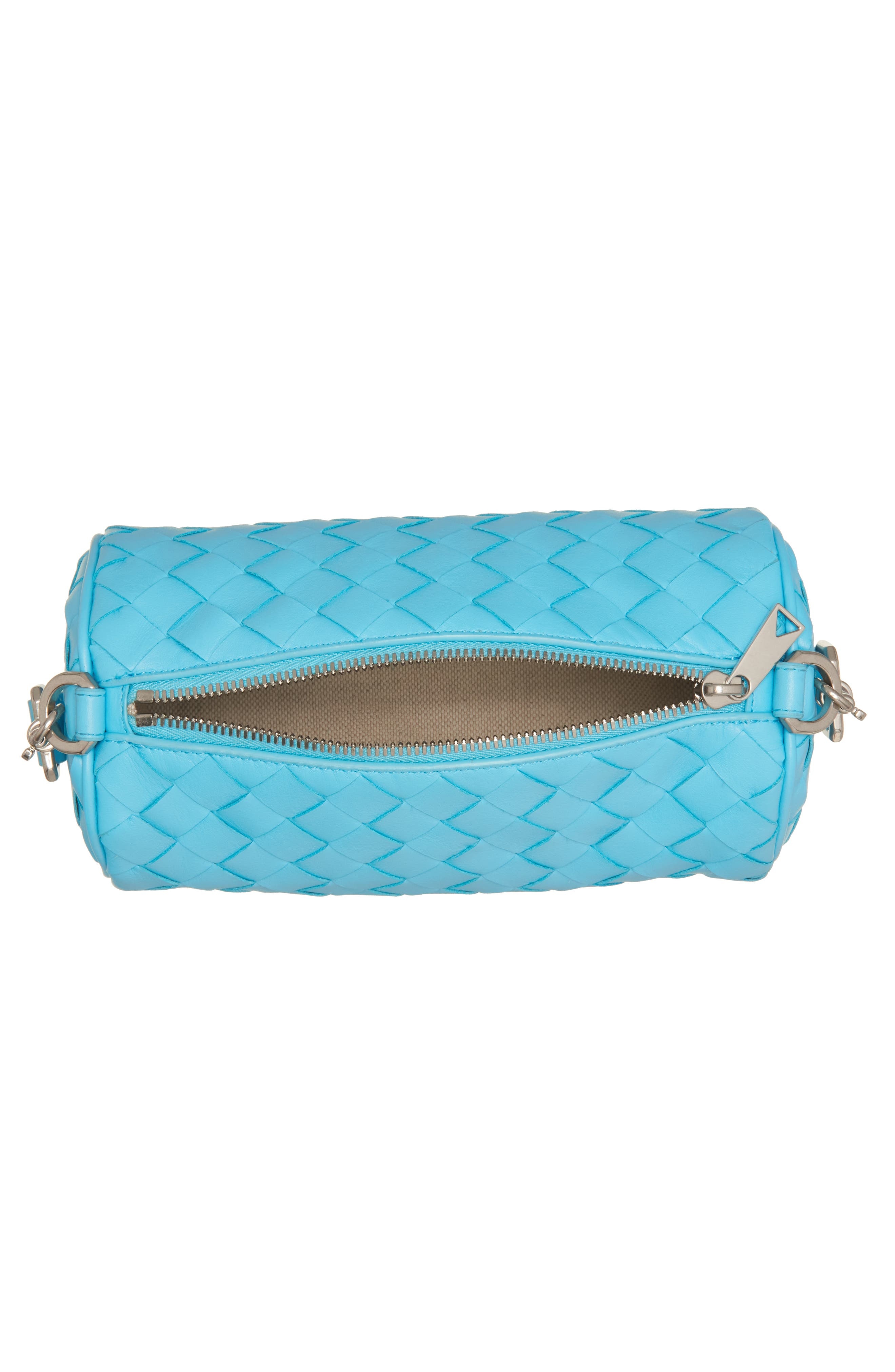 Bottega Veneta Mini Intrecciato Leather Barrel Bag in Dip/Silver at Nordstrom - 4