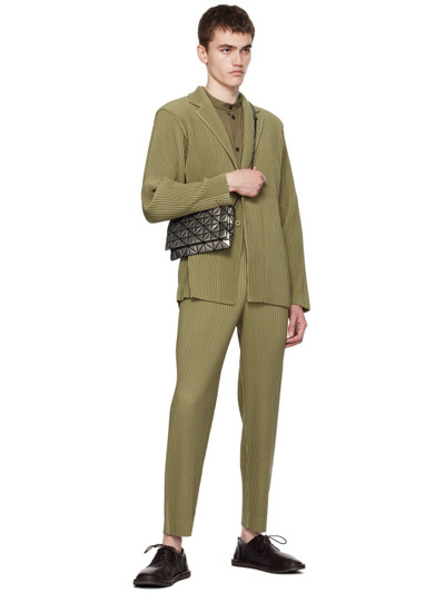 ISSEY MIYAKE Khaki Tailored Pleats 1 Trousers outlook