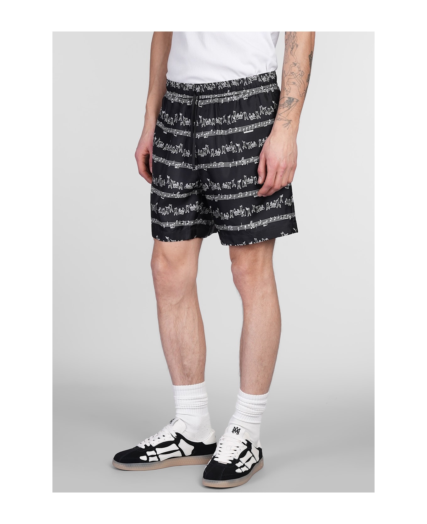 Shorts In Black Silk - 4