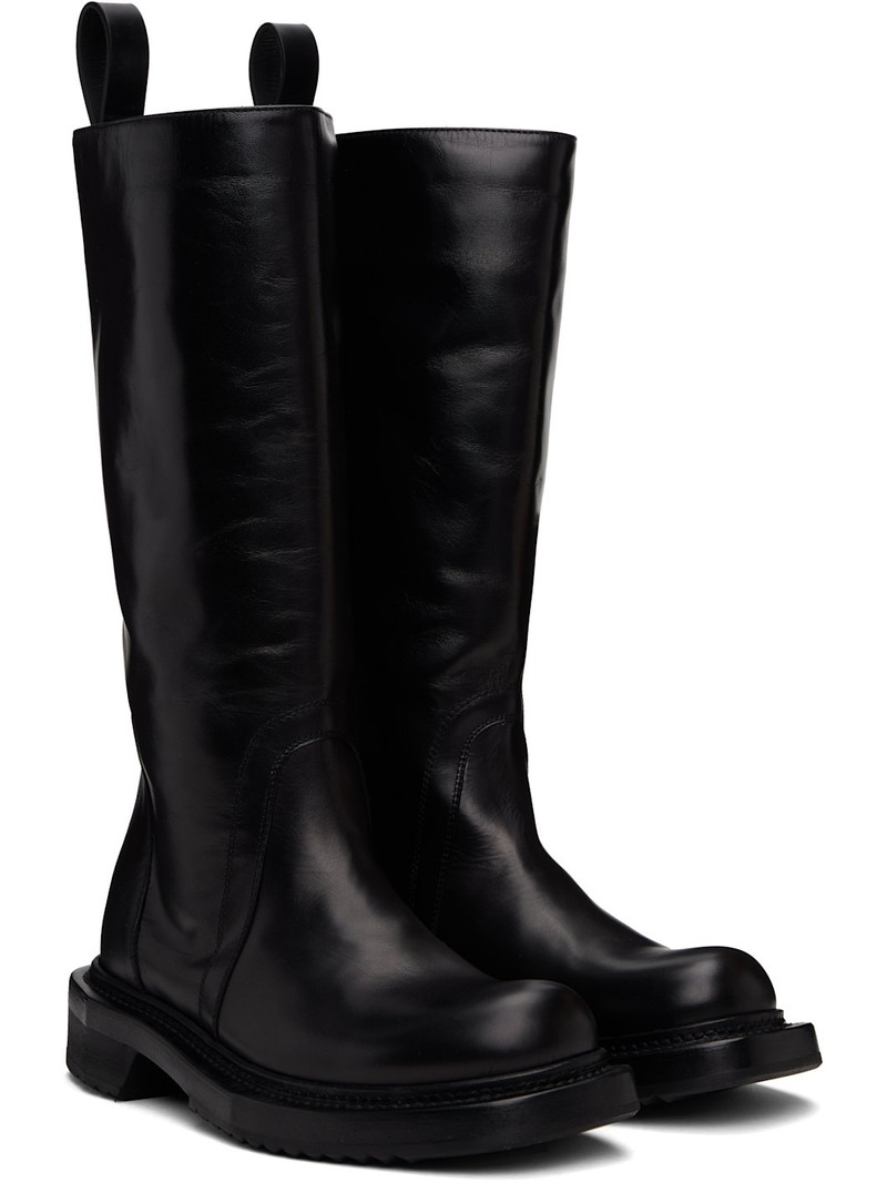 Black Hollywood Pull On Cyclops Tall Boots 4
