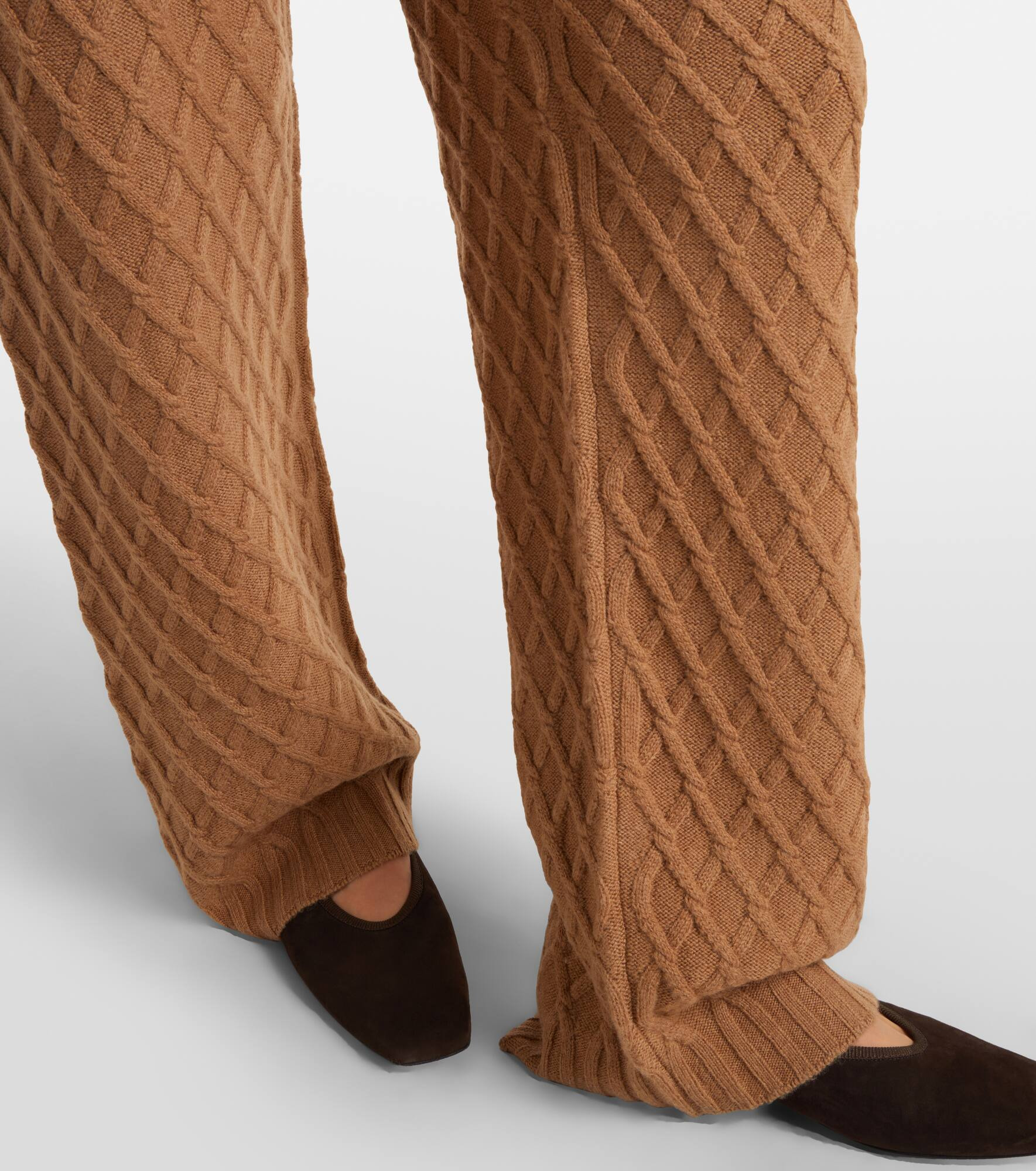 Pevera high-rise wool wide-leg pants - 5