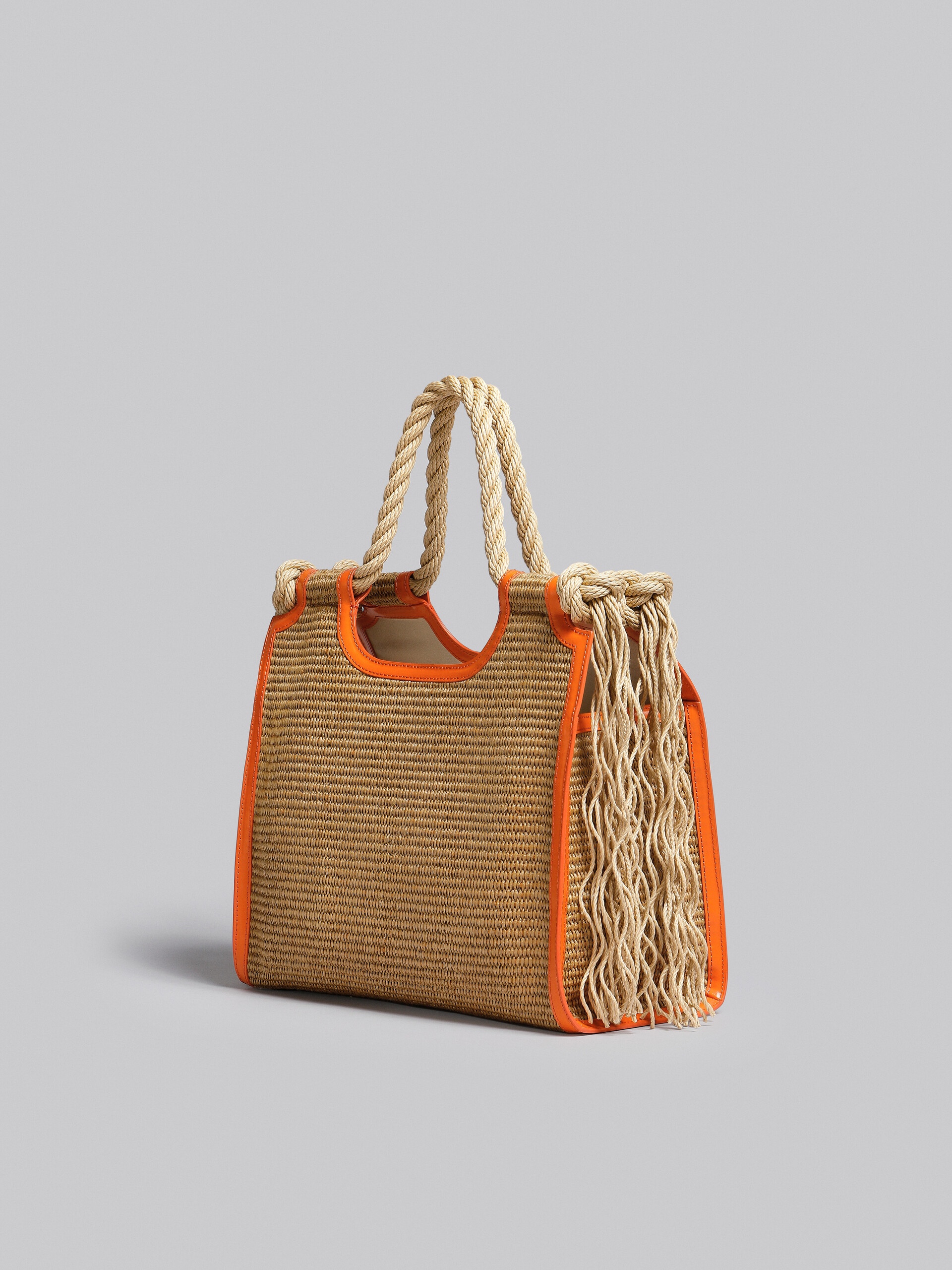 Marni MARNI X NO VACANCY INN - MARCEL TOTE BAG IN RAFFIA