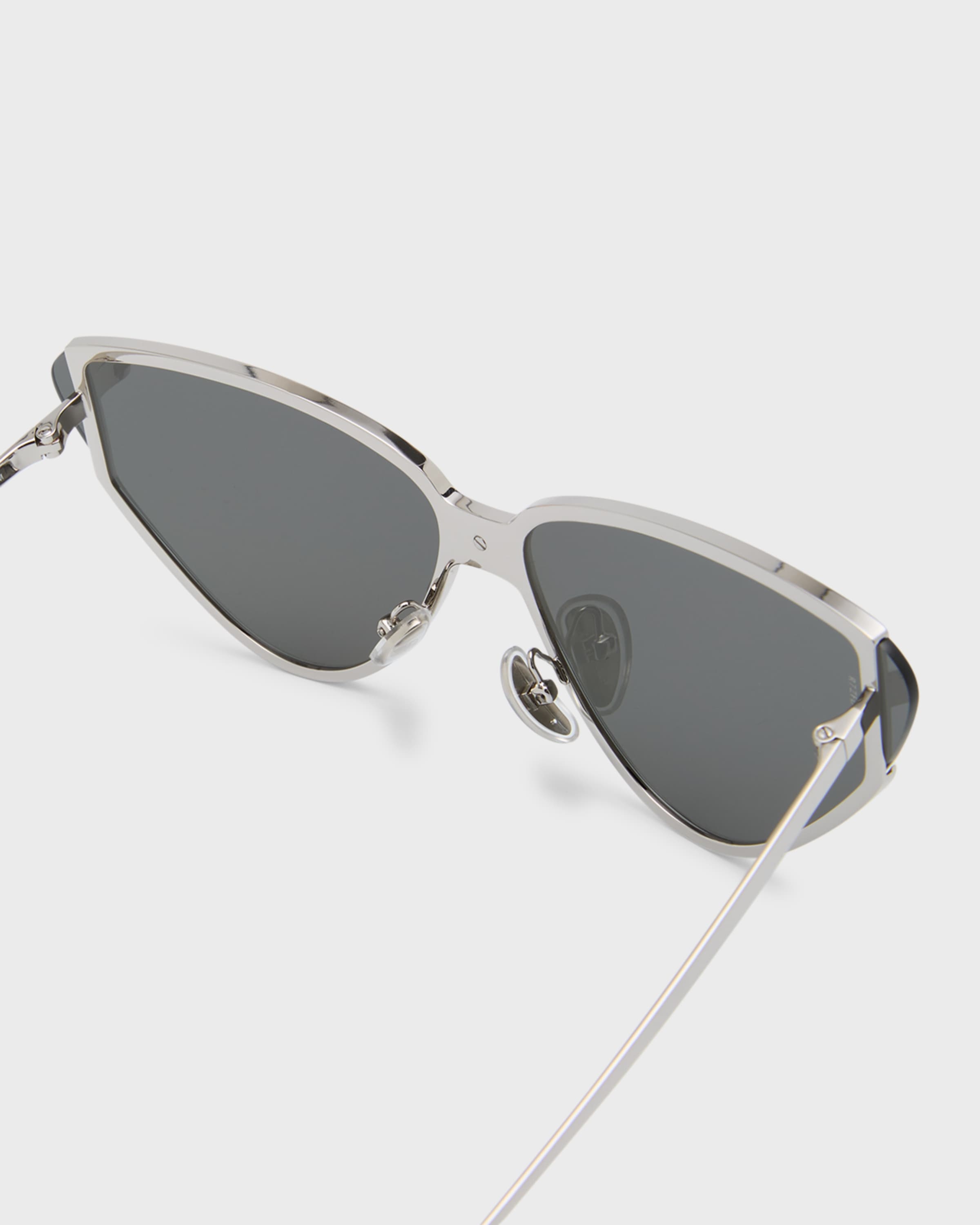 Logo Metal Cat-Eye Sunglasses - 3