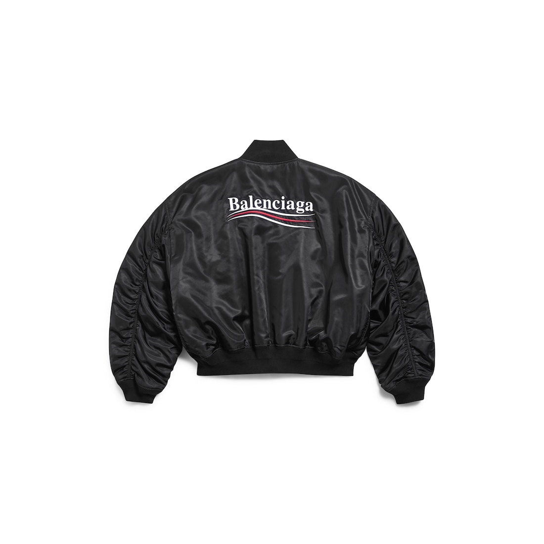 Political Campaign Varsity Jacket in Black - 7