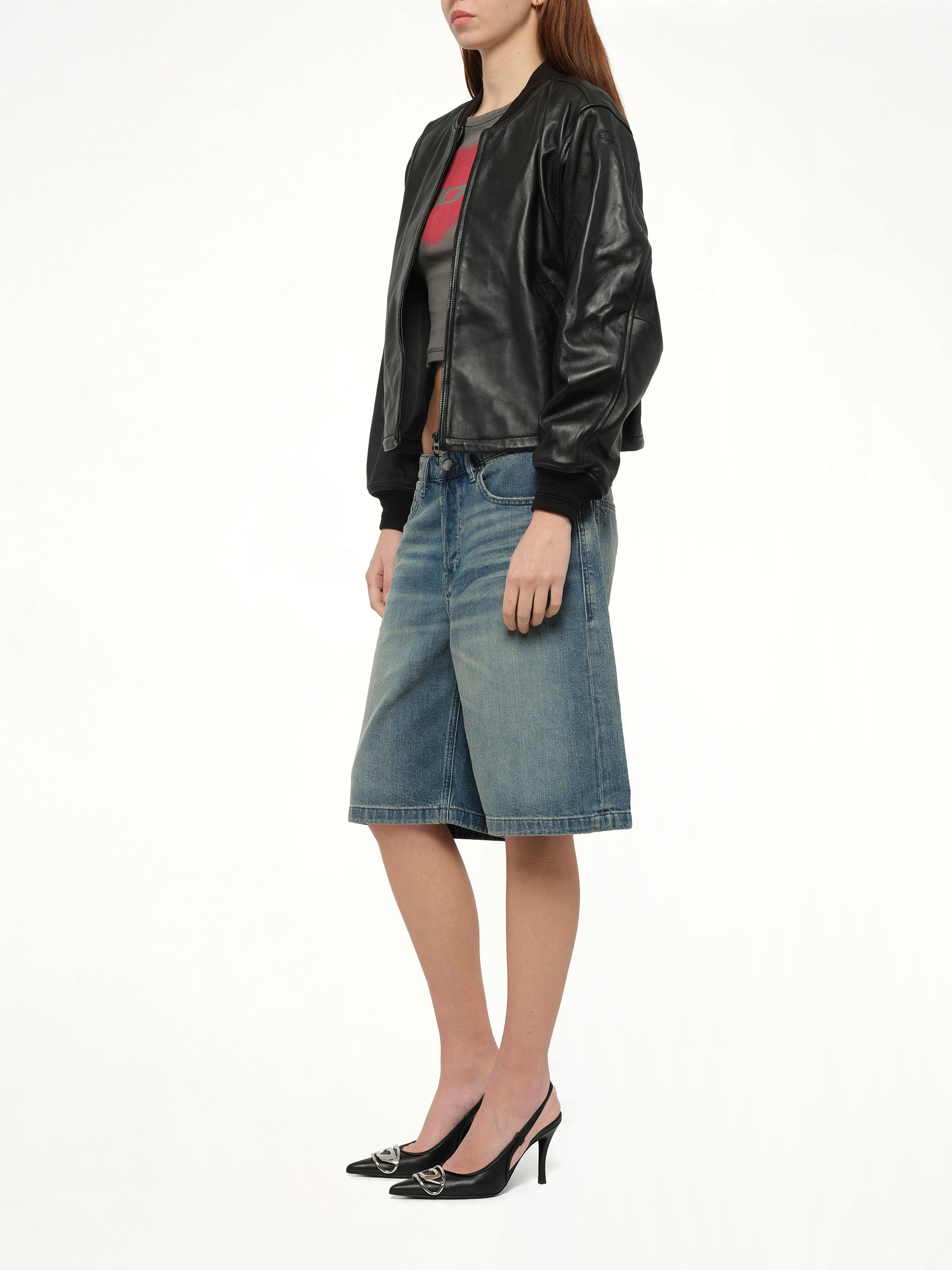 DE-SIRE-SHORT Denim Shorts in Light Blue - 4