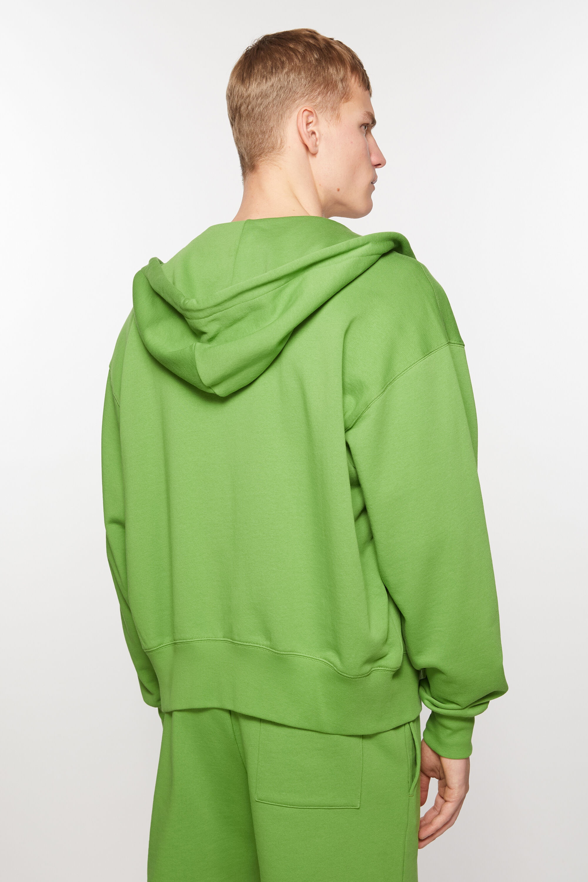 Hooded zip sweater - Herb green - 3