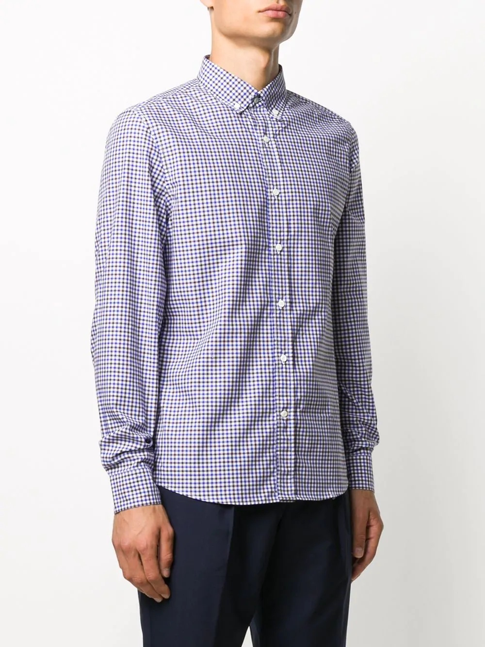 gingham pattern shirt - 3