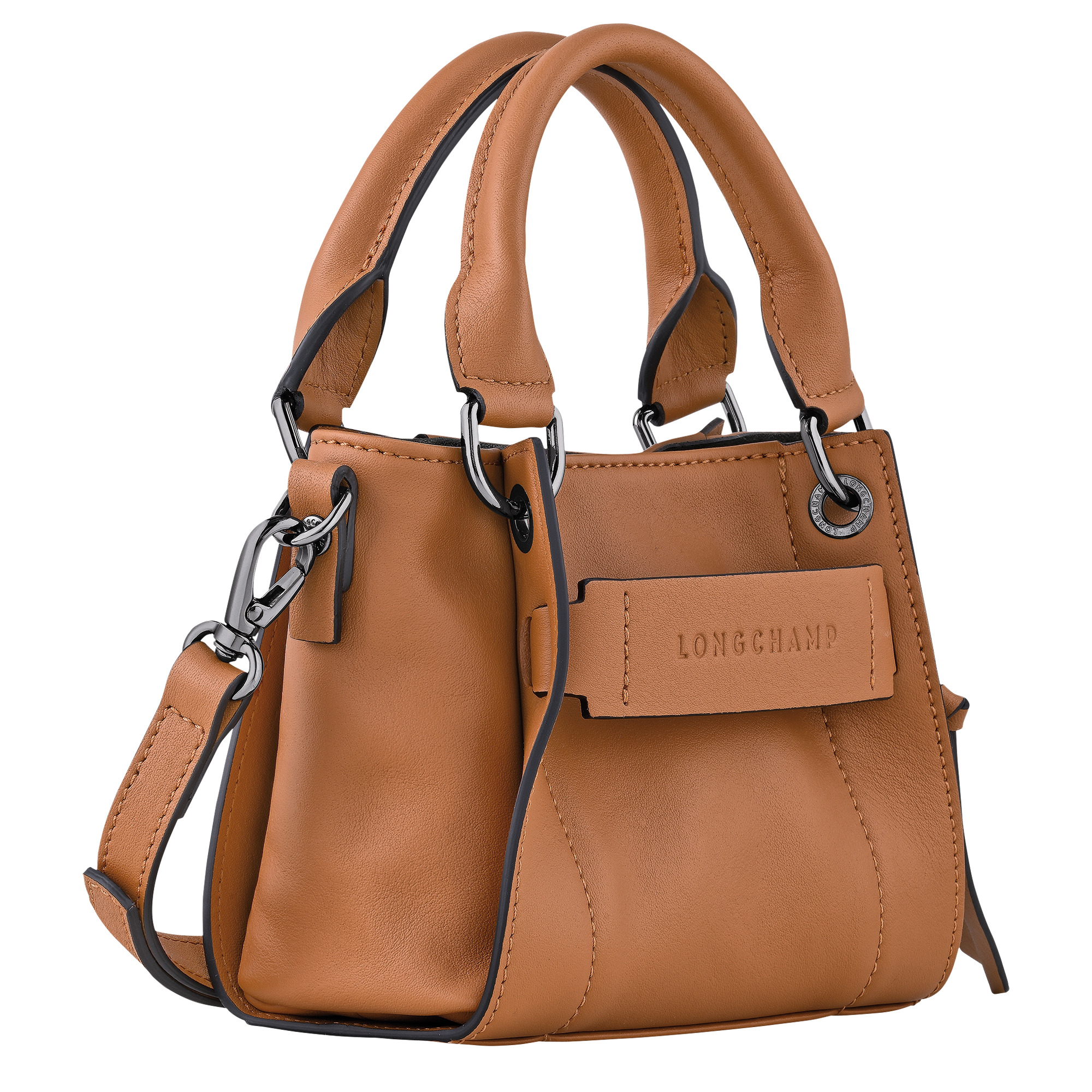 Longchamp 3D XS Handbag Natural - Leather - 3
