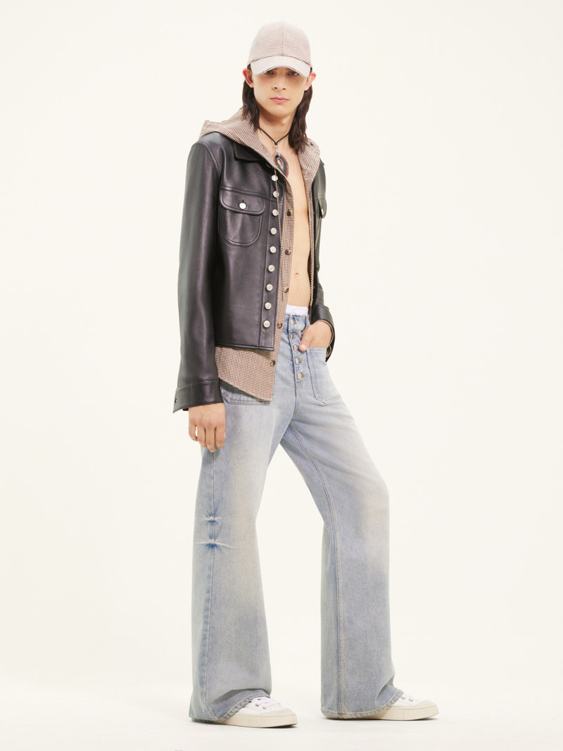 MULTIFLEX LEATHER TRUCKER JACKET 3