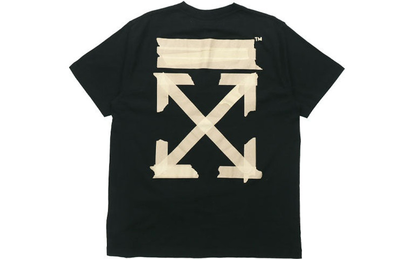 Off-White Off-White Tape Arrows Short Sleeve Over T-Shirt 'Black' OMAA038R201850021048 outlook