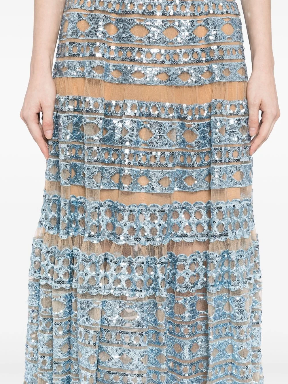 ELIE SAAB embroidered tulle dress | REVERSIBLE