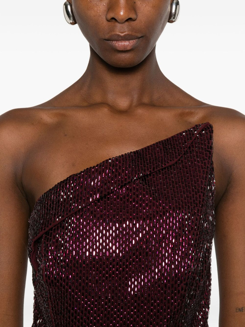 sequin one-shoulder dress 5
