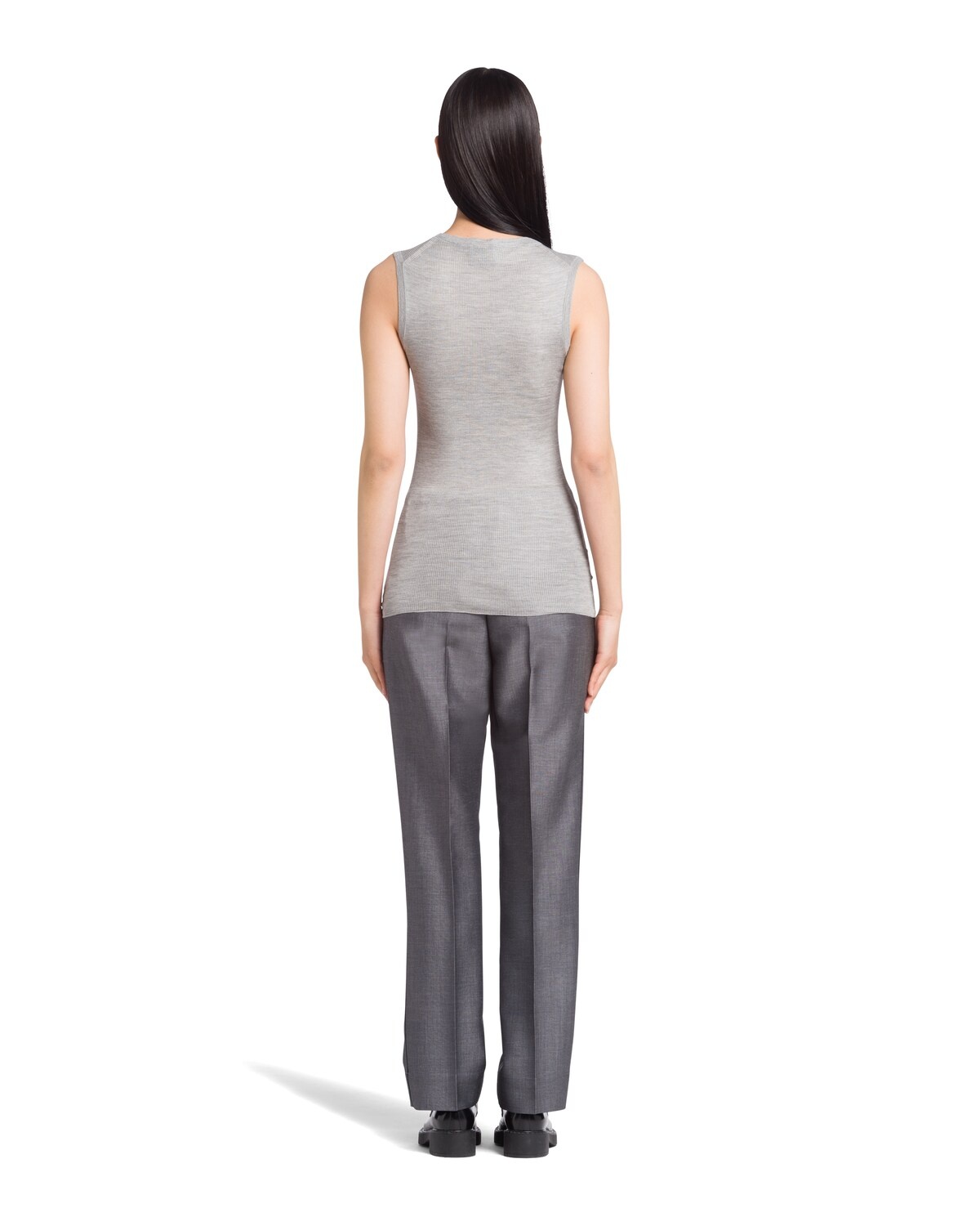 Silk knit button vest - 4