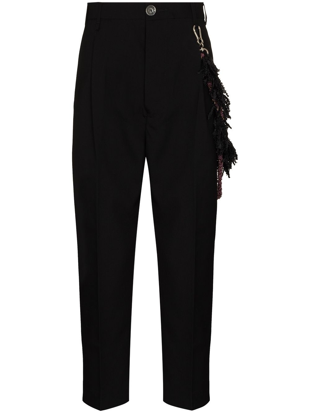 pleated tapered trousers - 1