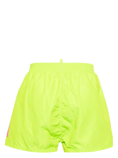 DSQUARED2 logo-print elasticated-waistband swim shorts outlook