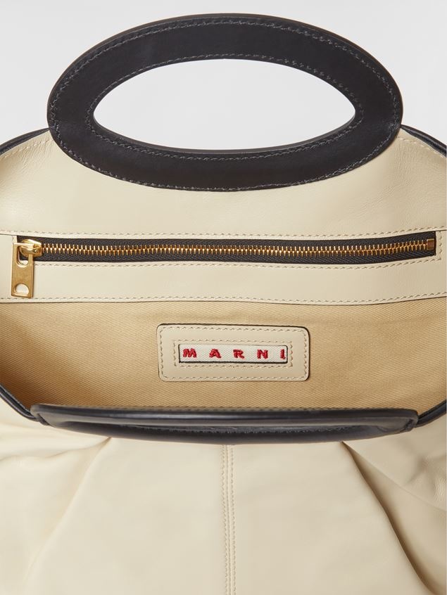 SMALL BEIGE BALLOON CALFSKIN BAG - 5