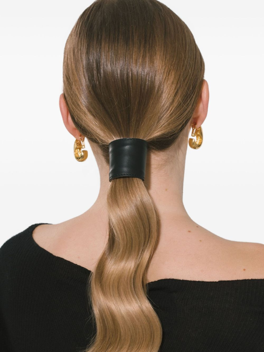 leather hair accessory - 3