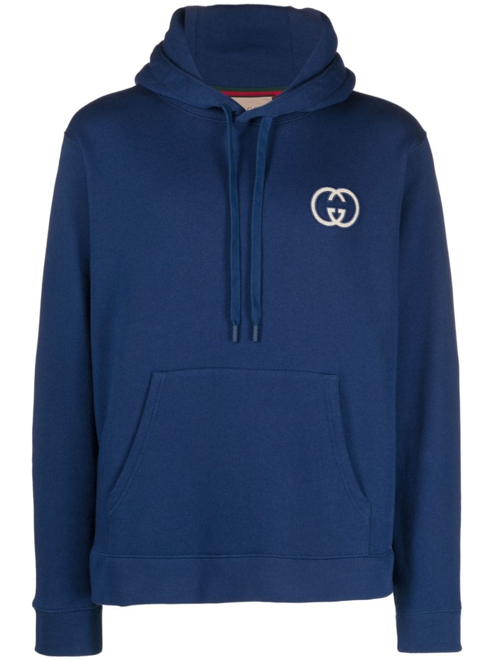 Interlocking G-logo drawstring hoodie - 1