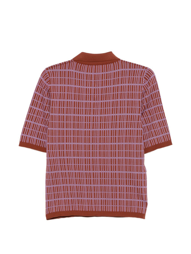 Plan C striped polo shirt outlook