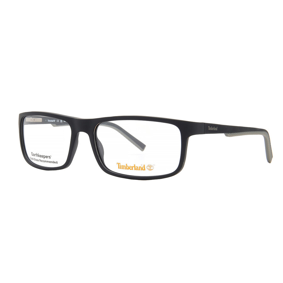 Timberland Demo Rectangular Men's Eyeglasses TB50017 002 60 - 2