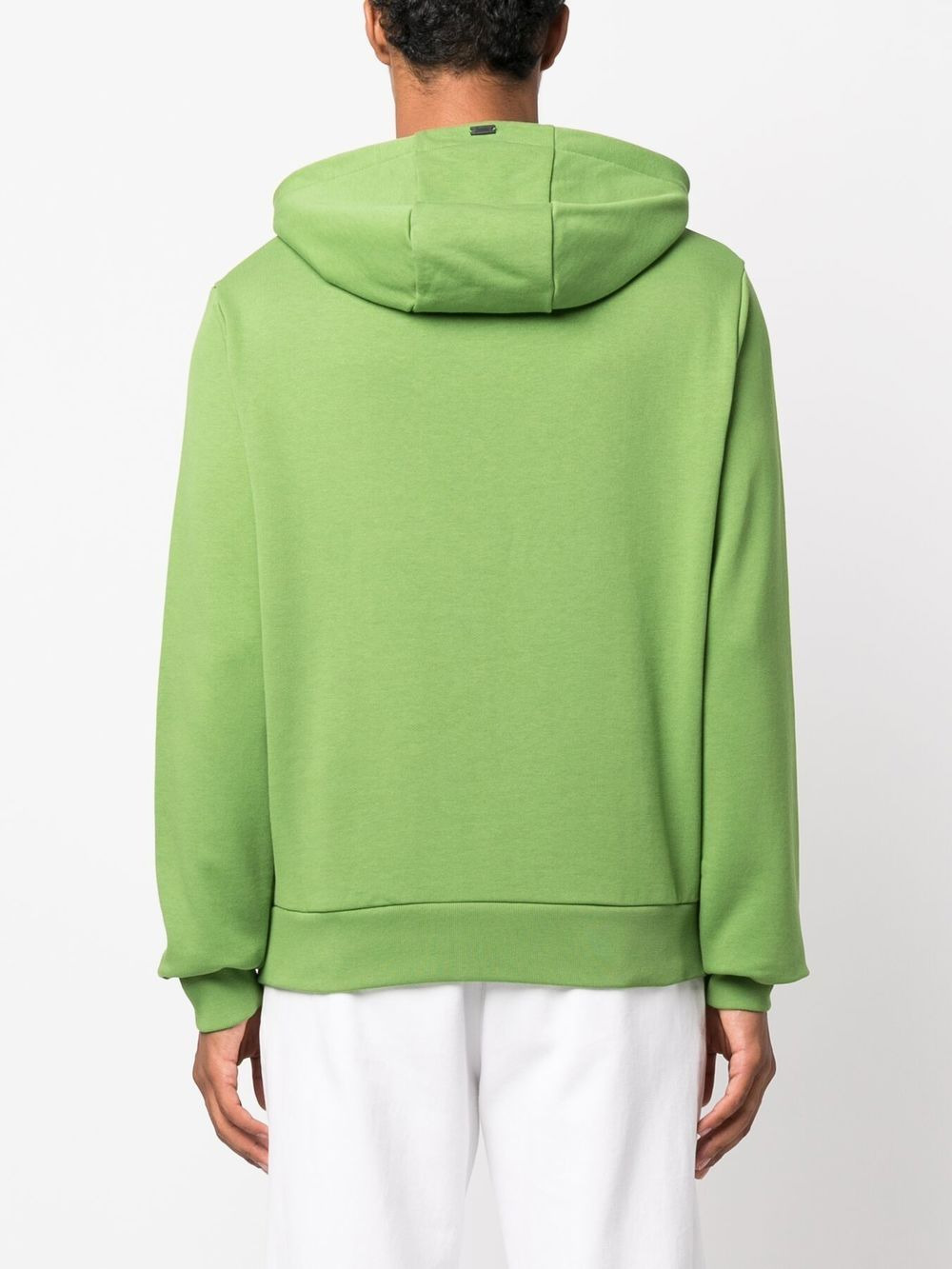 Laminar-print detail hoodie - 4