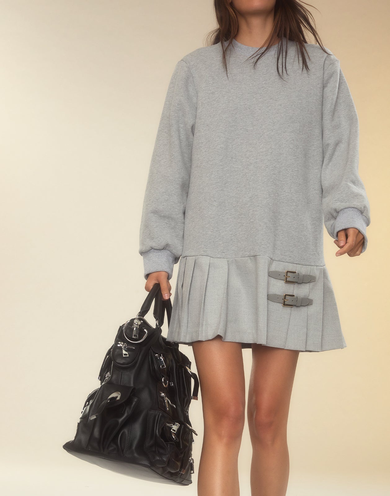 Preston Pleated Sweatshirt Dress - 7