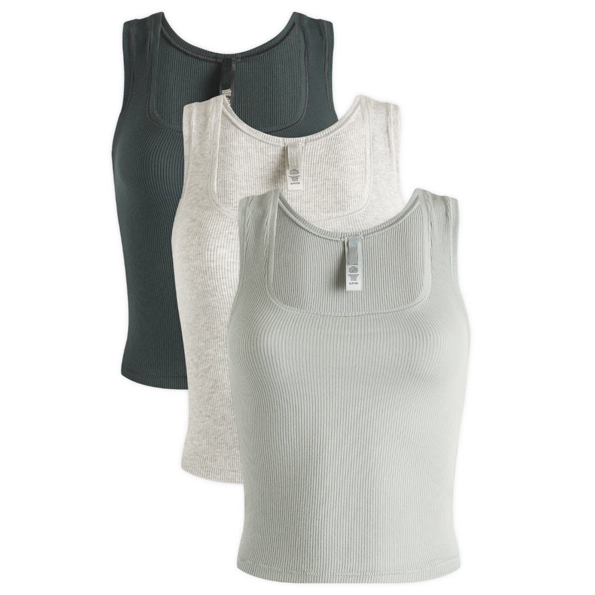 SKIMS Cotton Rib Tank 3-Pack - 1