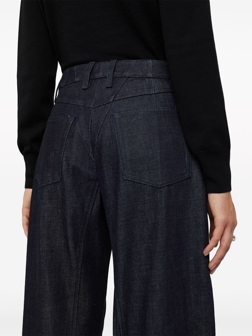 cropped tapered jeans - 3