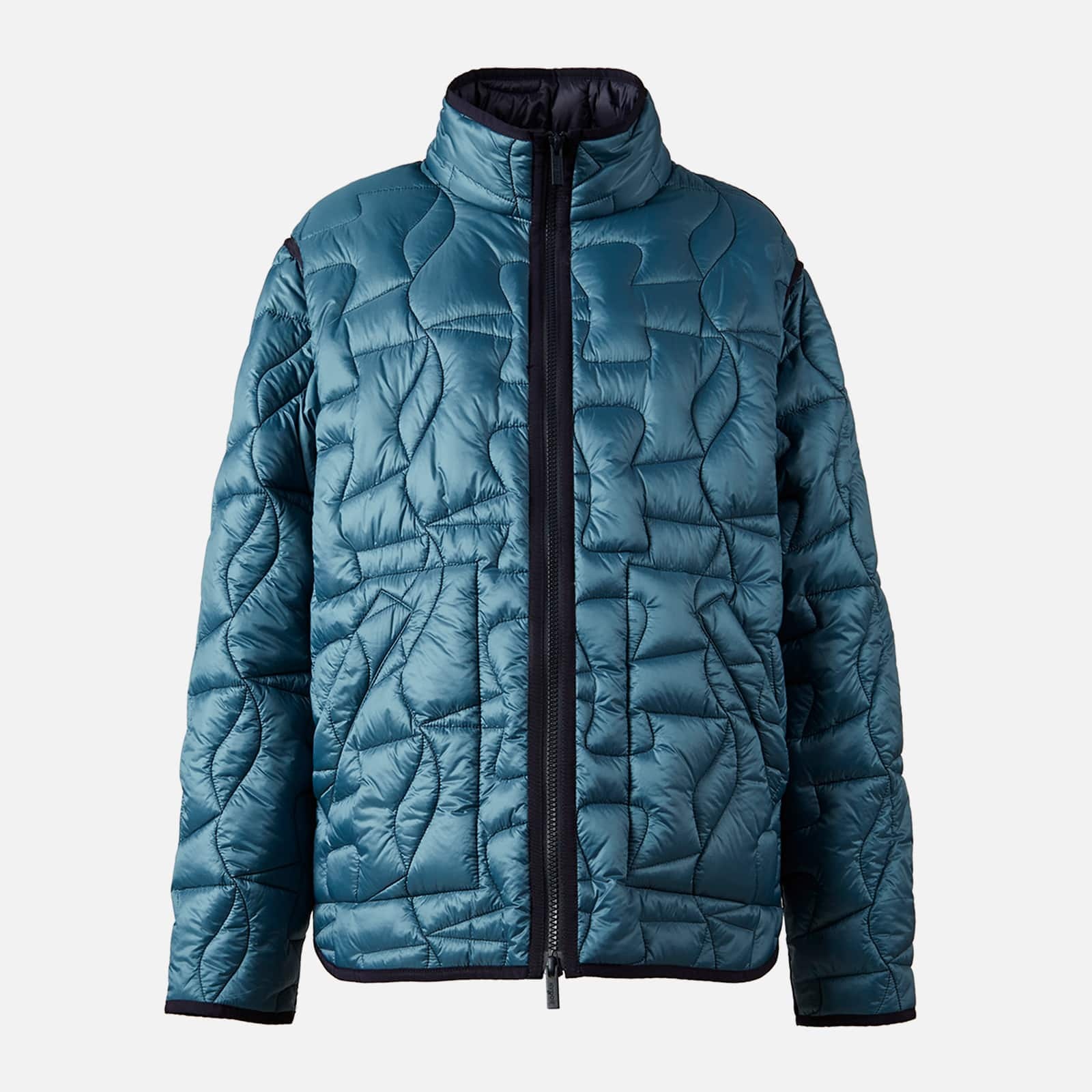 Quilted Bomber Jacket Sky Blue - 1