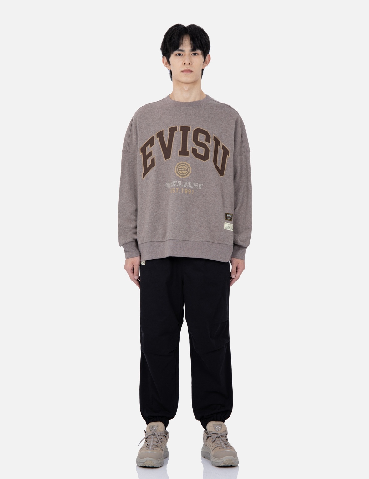 RETRO LOGO PRINT OVERSIZED SWEATSHIRT - 5
