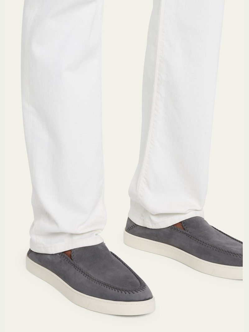 GIORGIO ARMANI Men's Suede Slip-On Sneakers outlook