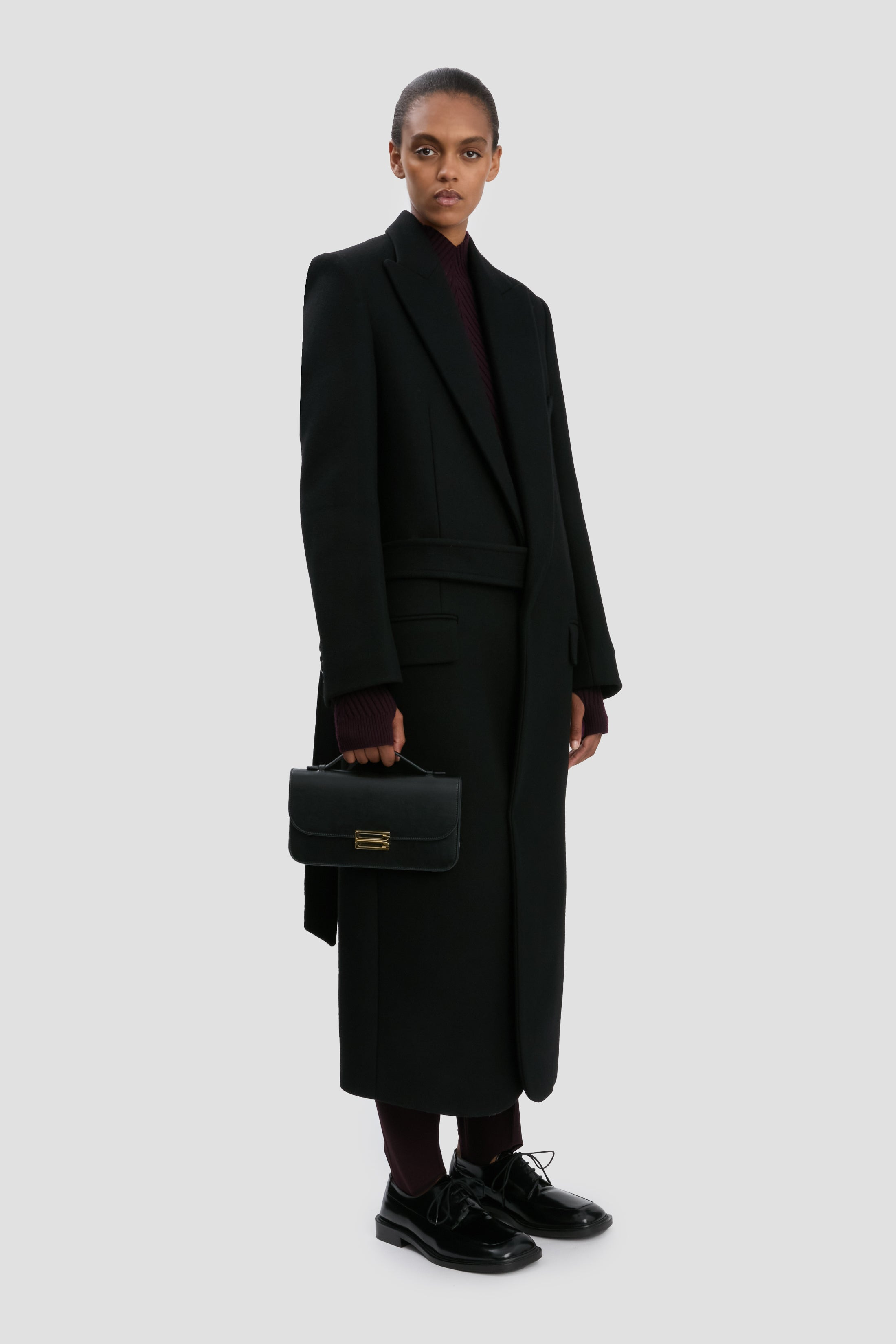 Dorian Pochette In Black Smooth Leather - 2