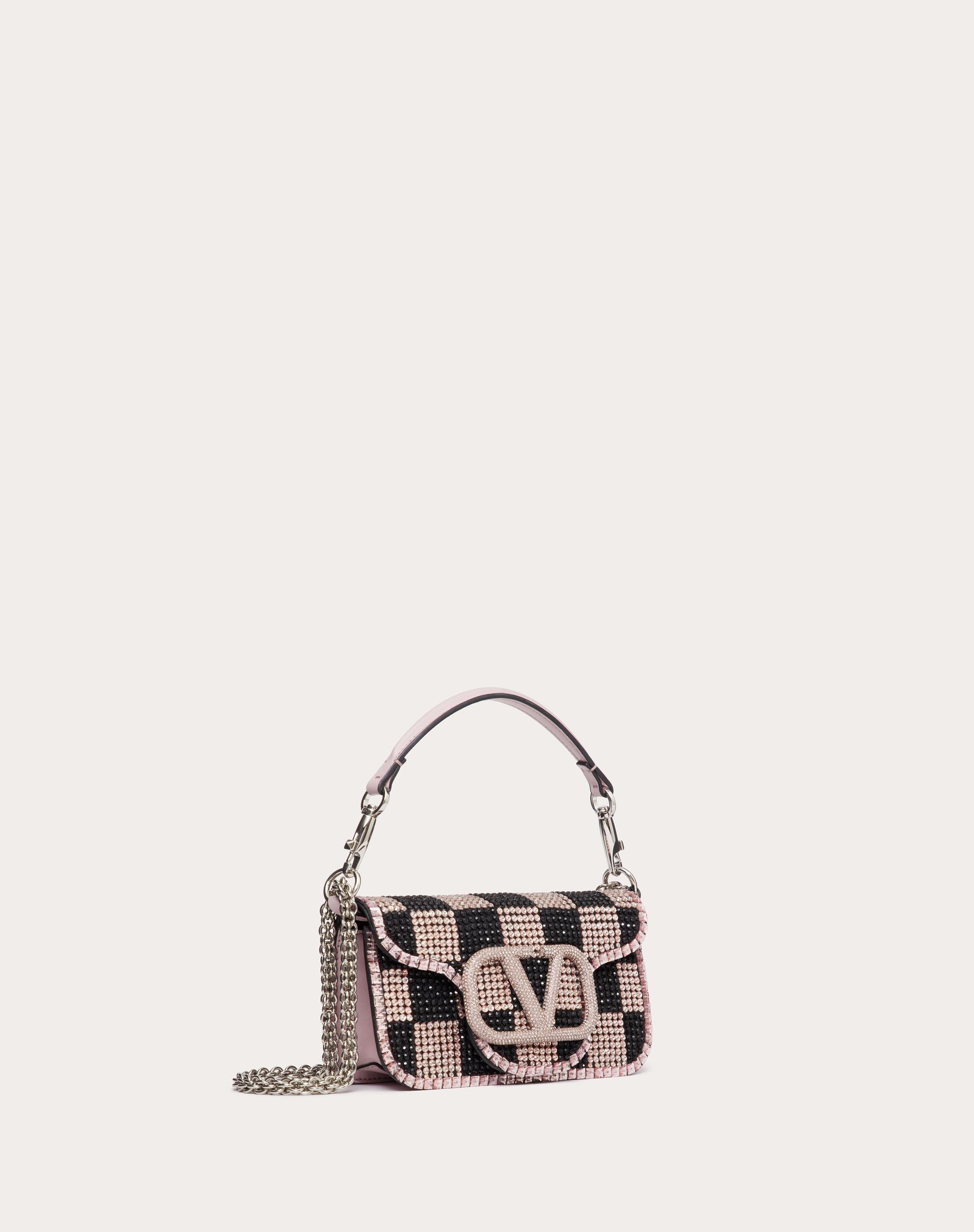 SMALL LOCÒ SHOULDER BAG WITH CHESS EMBROIDERY - 3