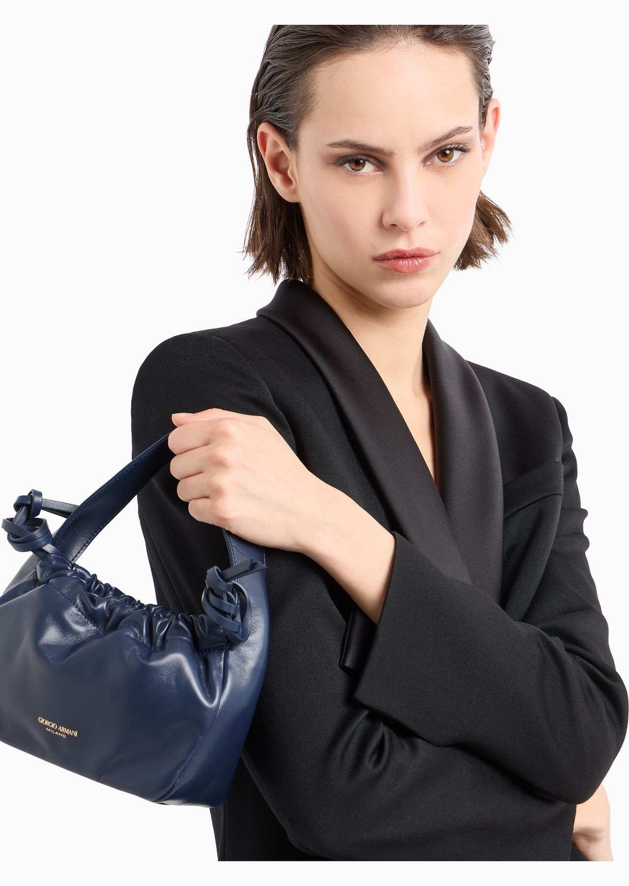 ASV small nappa leather bucket bag - 7