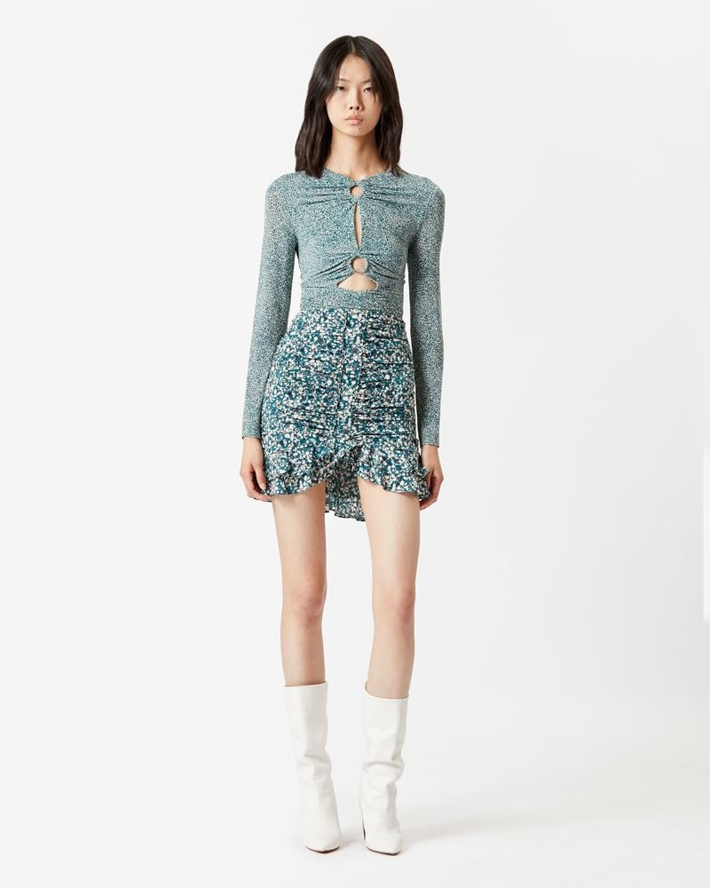 Isabel Marant MILENDI MINI SILK SKIRT outlook