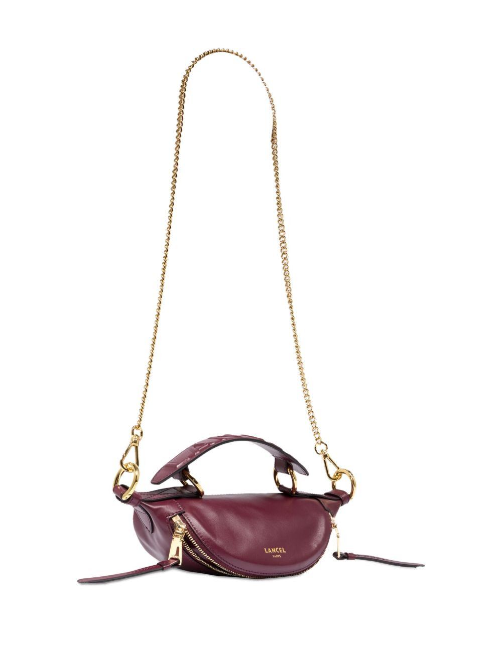 mini Origami zip quilted-handle chain crossbody bag - 3