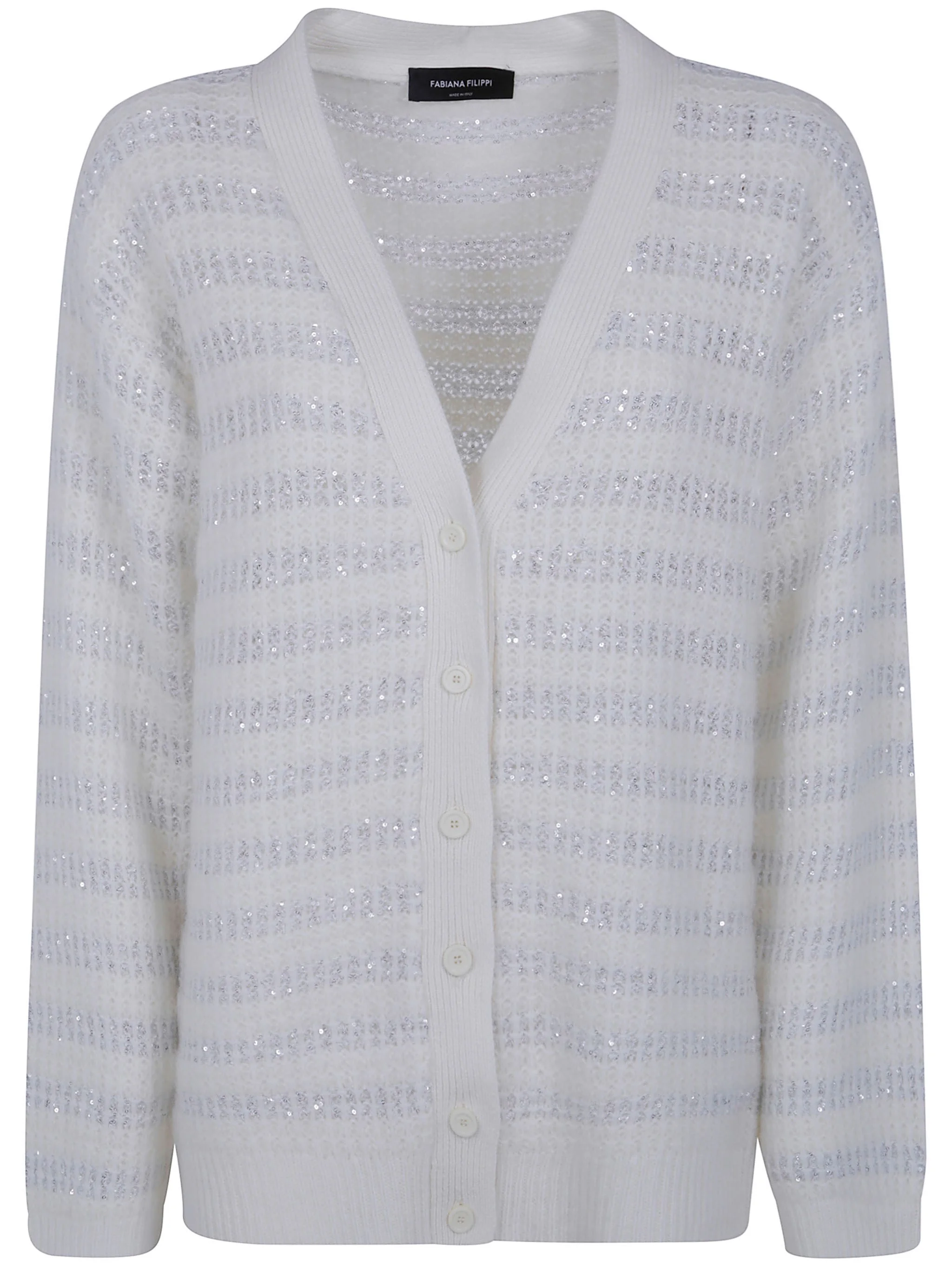 Cardigan Wool Blend Beige - 1