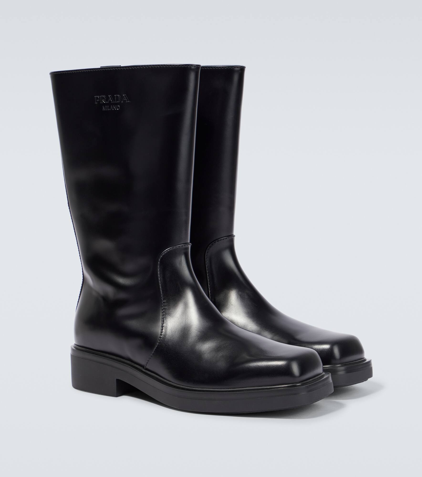 Brushed leather Chelsea boots - 5