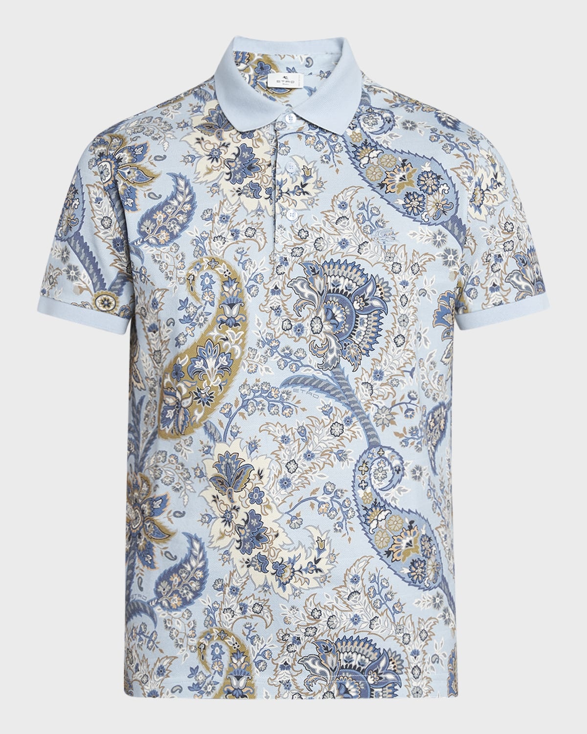 Men's Paisley-Print Polo Shirt - 1