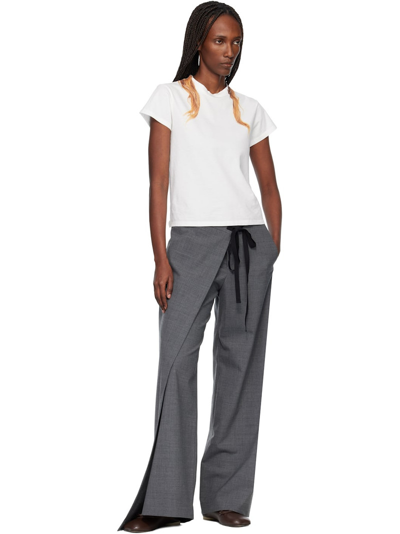 MM6 Maison Margiela Off-White Cotton Jersey T-shirt outlook