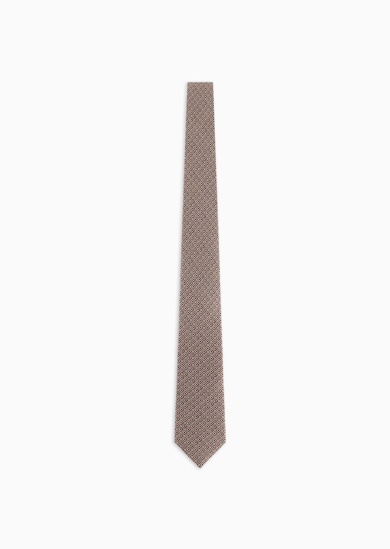 ASV printed silk tie - 1